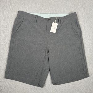 Free Fly Shorts Mens 38 Graphite Gray Hybrid II Performance Golf Chino 9" NWT